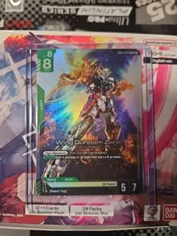 Gundam Card Game - Wing Gundam Zero LR English - GD01-024 LR - Newtype Rising - Image 1