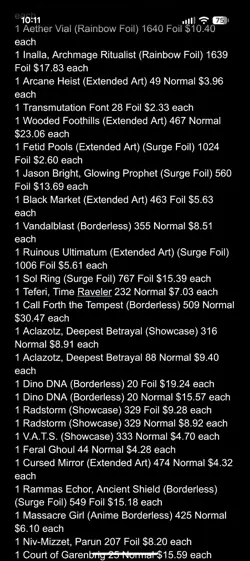 100 MTG Magic: The Gathering cards ALL RARES/MYTHICS Lot! NO JUNK! FULL LIST! - Image 4