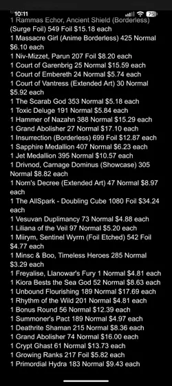 100 MTG Magic: The Gathering cards ALL RARES/MYTHICS Lot! NO JUNK! FULL LIST! - Image 5