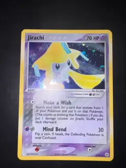 PSA 8 Pokemon EX 2004 Hidden Legends Jirachi Holo Card 8/101 Eng NearMint - Image 1