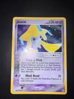 PSA 8 Pokemon EX 2004 Hidden Legends Jirachi Holo Card 8/101 Eng NearMint - Image 2
