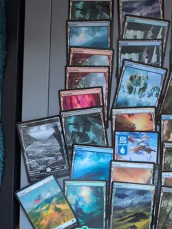 MTG 66 Full Art Basic Lands Only Card Lot.As Shown. Some Foils Mana Bling - Image 2
