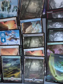 MTG 66 Full Art Basic Lands Only Card Lot.As Shown. Some Foils Mana Bling - Image 5