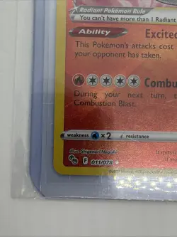 Pokemon Go Radiant Charizard TCG Card Holo Radiant Rare 011/078 - Image 5