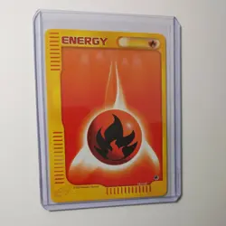 Pokemon Card Fire Energy Card 161/165 Expedition Base Set 2002 LP-NM - Image 1