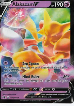 Alakazam V Holo Promo SWSH: Sword & Shield Promo Cards SWSH083 NM - Image 1