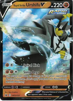 Rapid Strike Urshifu V Holo Promo SWSH: Sword & Shield Promo Cards SWSH107 - Image 1