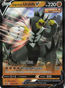 Single Strike Urshifu V Holo Promo SWSH: Sword & Shield Promo Cards SWSH106 - Image 1