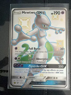 Mewtwo GX Hidden Fates Shiny Vault SV59/SV94 Shiny Holo Full Art Card - Image 1