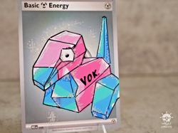 Porygon 05/10 New Beginnings by VOK (Hand Painted Pokemon Card) - Image 3