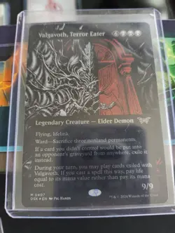 VALGAVOTH, TERROR EATER MTG TEXTURED FOIL DUSKMOURN #407 - Image 1