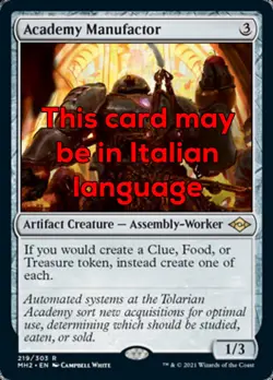 MTG ACADEMY MANUFACTOR EXC - MANUFATTORE DELL'ACCADEMIA - MH2 - MAGIC - Image 1