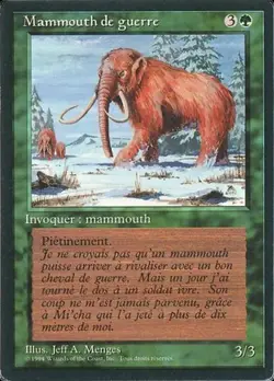 MRMS FR/VF Mammouth de guerre - War Mammoth EX MTG Magic FBB - Image 1