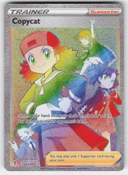 Copycat 222/203 Rainbow Rare Evolving Skies Pokemon Near Mint - Image 1