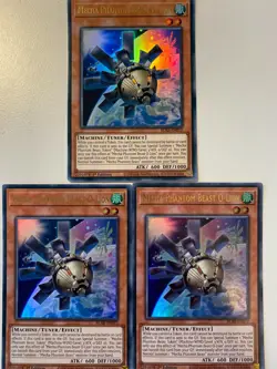 Yugioh Mecha Phantom Beast O-Lion BLAR-EN072 Ultra Rare NM x3 Play Set - Image 1