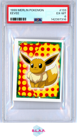 EEVEE MERLIN POKEMON 1999 133 PSA 6 - Image 1