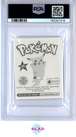 EEVEE MERLIN POKEMON 1999 133 PSA 6 - Image 2