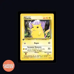 Carte Pokemon Pikachu 58/102 Set de Base Edition 1 NM-Mint 🇫🇷 - Image 2