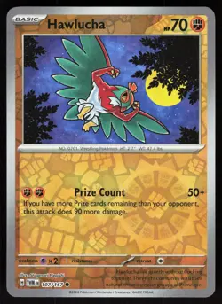 Hawlucha 107/167 Common Twilight Masquerade Pokemon Reverse Holo Near Mint - Image 1