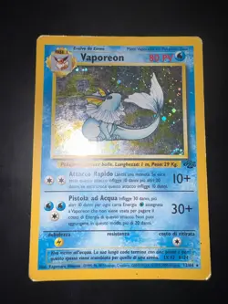 Pokemon - Vaporeon Holo (JU 12) - 12/64 - Jungle - Poor Ita - Vintage - Image 2