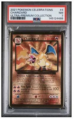 2021 Pokemon TCG Celebrations Charizard UPC Promo - PSA 7 - Near Mint - Image 1
