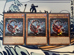 Yugioh Dracotail Mululu x3 Ultra Rare JUSH-EN005 Near Mint - Image 1