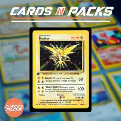 Carte Pokemon Electhor 16/102 HOLO Set de Base Edition 1 Exc. 🇫🇷🔥 - Image 1