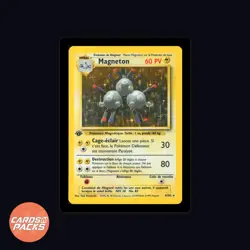 Carte Pokemon Magneton 9/102 HOLO Set de Base Edition 1 MP 🇫🇷🔥 - Image 2
