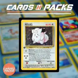 Carte Pokemon Melofee 5/102 HOLO Set de Base Edition 1 Exc. 🇫🇷🔥 - Image 1