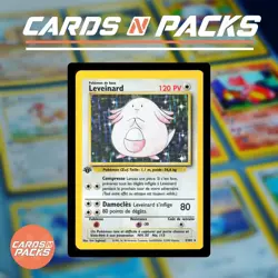 Carte Pokemon Leveinard 3/102 HOLO Set de Base Edition 1 NM 🇫🇷🔥 - Image 1