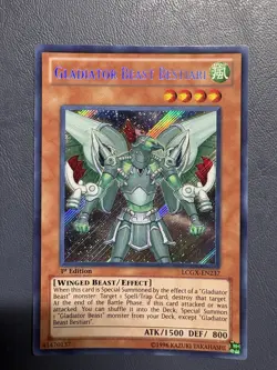 Konami Yu-Gi-Oh! TCG Gladiator Beast Bestiari 1st Ed Secret Rare Holo LCGX-EN237 - Image 3