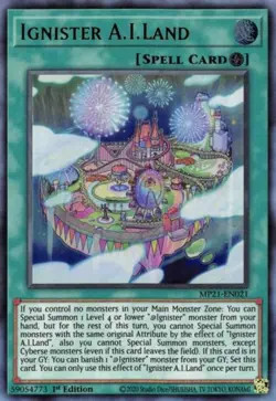 Ignister A.I.Land - MP21-EN021 - Ultra Rare - 1st Edition - Lightly Played - Image 1