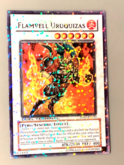 yugioh FLAMVELL URUQUIZAS DT01-EN033 DUEL TERMINAL PARALLEL RARE near mint - Image 1