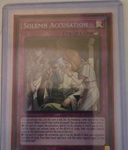 Konami Yu-Gi-Oh! Solemn Accusation DRP2-EN029 1st Ed Ultra Rare Holo EN - Image 1