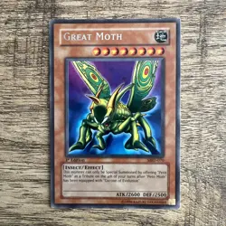Yu-Gi-Oh! - Great Moth MRD-070 Metal Raiders 1st Edition - MP+ Condition - Image 1