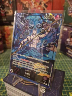 One Piece TCG OP15-058 Enel Leader Alt Art English - Pack Fresh - Image 1