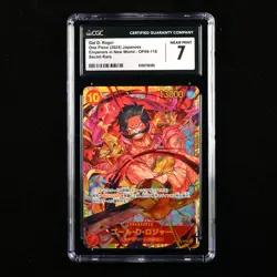 CGC 7 NEAR MINT 2024 One Piece JPN Gol D. Roger OP09-118 SEC - Image 1