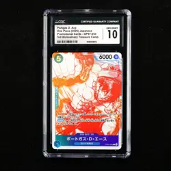 CGC 10 GEM MINT 2025 One Piece 3rd Anni JPN Portgas D. Ace OP07-053 R - Image 1