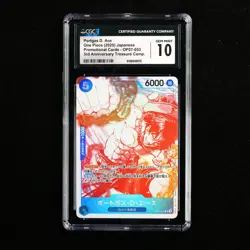 CGC 10 GEM MINT 2025 One Piece 3rd Anni JPN Portgas D. Ace OP07-053 R - Image 2