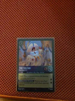 Disney Lorcana The Sultan Rare Cold Foil - Image 1