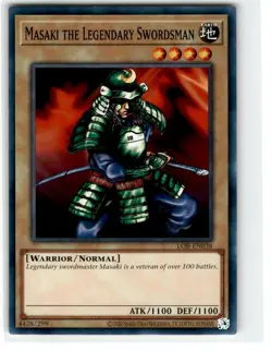 Yu-Gi-Oh! Masaki The Legendary Swordsman Common LOB-EN038 Lightly Played - Image 1