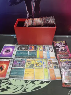 36 Opened Booster Packs Of Pokemon Destined Rivals 300+ Card Lot Case Included! - Image 1