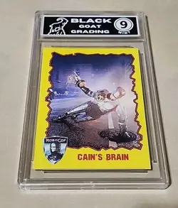 RoboCop 1990 Topps #77 Cain's Brain Graded Mint 9 Sci-Fi Movie Theme Card HOF - Image 1