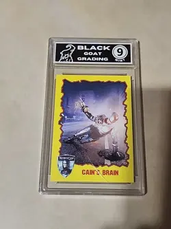 RoboCop 1990 Topps #77 Cain's Brain Graded Mint 9 Sci-Fi Movie Theme Card HOF - Image 2