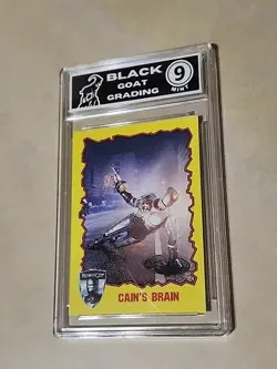 RoboCop 1990 Topps #77 Cain's Brain Graded Mint 9 Sci-Fi Movie Theme Card HOF - Image 4
