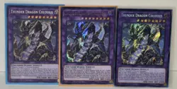 Thunder Dragon Colossus Secret Rare 1st Edition Yugioh TCG Card Lot NM/M - Image 1