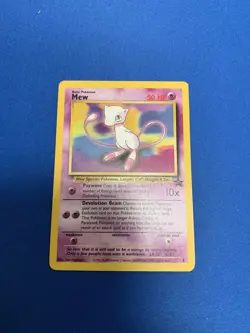 Pokemon TCG Mew Black Star Promo Card #8 WOTC LP - Image 1