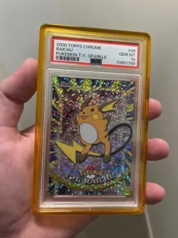 Topps Chrome Raichu #26 TV Pokemon Card 2000 Sparkle Foil Holo PSA 10 - Image 1