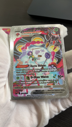 Orbeetle Vmax Silver Foil Fan Art Vinyl Collector Pokemon Card Costumed - Image 2