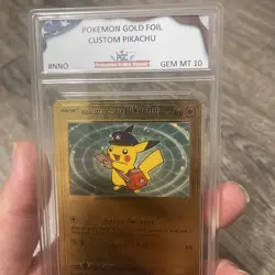 Special Delivery Pikachu Gold Foil Pokemon Card Promo SWSH074 FanArt - Image 2